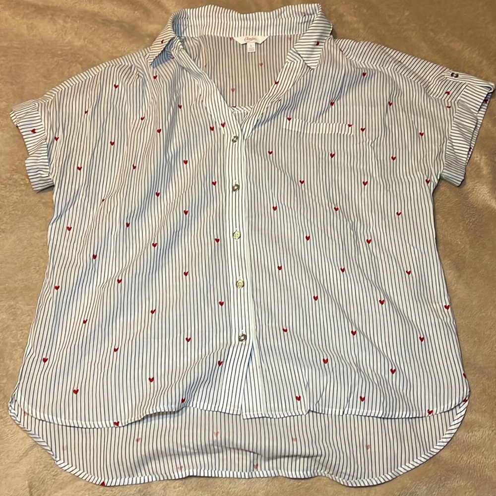 NWOT Large Candies Women’s Collared Blouse